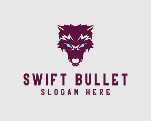 Fierce Wolf Dog logo design