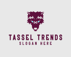 Fierce Wolf Dog logo design