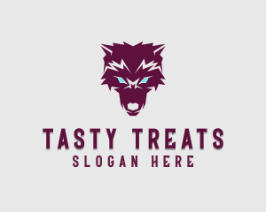 Fierce Wolf Dog logo design