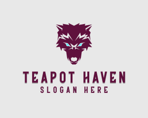 Fierce Wolf Dog logo design