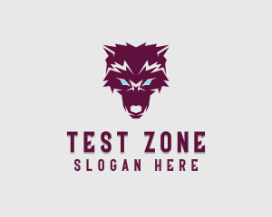 Fierce Wolf Dog logo design