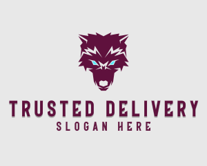 Fierce Wolf Dog logo design