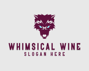 Fierce Wolf Dog logo design