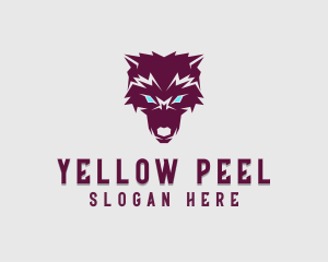 Fierce Wolf Dog logo design