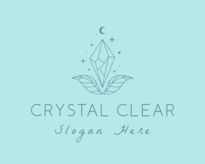 Moon Crystal Jewelry logo design