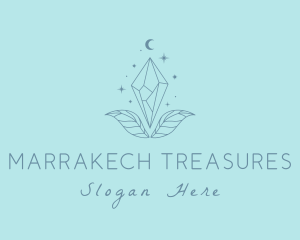 Moon Crystal Jewelry logo design