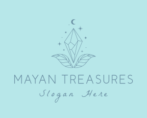 Moon Crystal Jewelry logo design