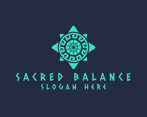 Ancient Aztec Pattern logo design