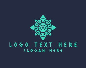 Ancient - Ancient Aztec Pattern logo design
