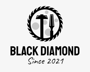 Black Woodwork Tools  logo