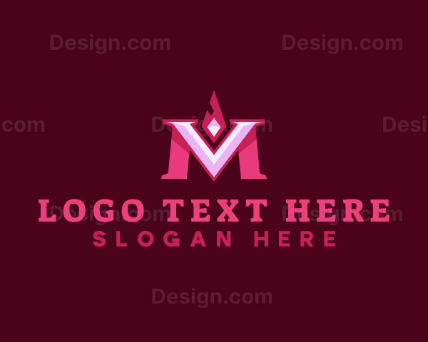 Modern Diamond Gem Logo