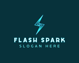 Flash Spark Energy logo design