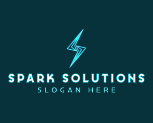 Flash Spark Energy logo design