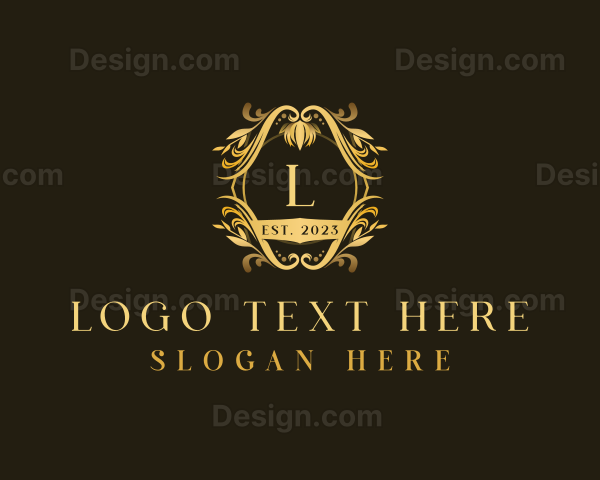 Luxury Floral Crest Logo