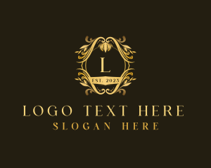 Luxury Floral Crest logo