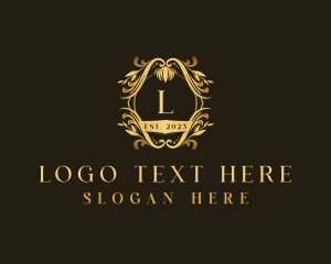 Luxury Floral Crest Logo