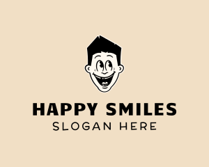 Happy Comic Boy logo design