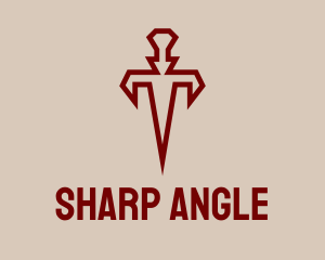 Ancient Sharp Dagger logo design