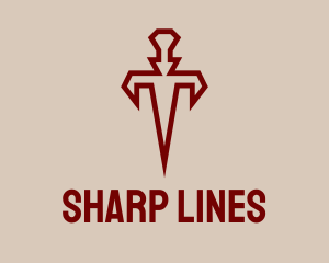 Ancient Sharp Dagger logo design