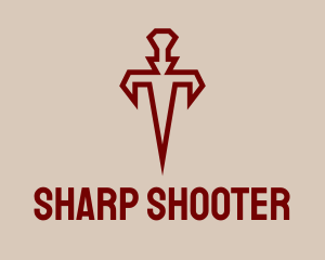 Ancient Sharp Dagger logo design