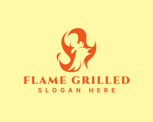 Roasted Spicy Chicken Grill logo design