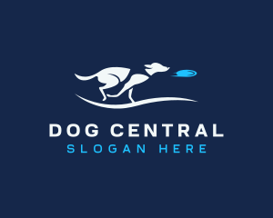 Dog Pet Frisbee logo design