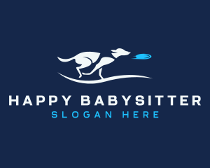 Dog Pet Frisbee logo design