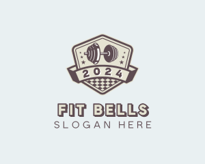 Dumbbell Gym Training logo design