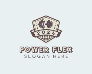 Dumbbell Gym Training logo design