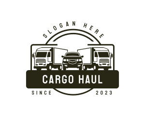 Cargo Distribution Truck logo design