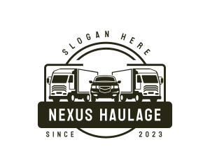 Cargo Distribution Truck logo design