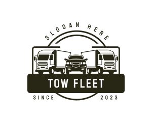 Cargo Distribution Truck logo design