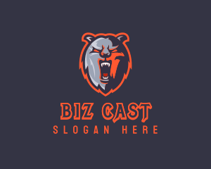 Wild Grizzly Bear logo