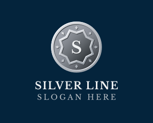 Silver Coin Letter logo