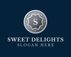 Silver Coin Letter logo