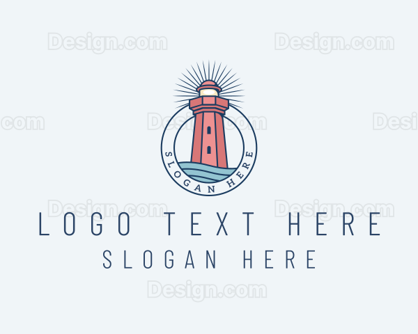 Coastal Sea Lighthouse Logo