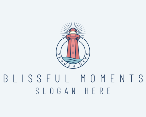 Coastal Sea Lighthouse  Logo