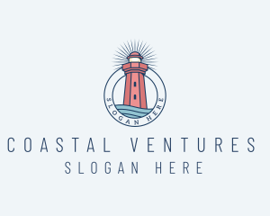 Coastal Sea Lighthouse  logo design