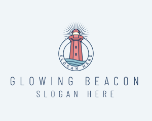 Coastal Sea Lighthouse  logo design