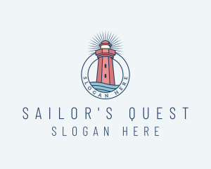 Coastal Sea Lighthouse  logo design