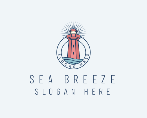 Coastal Sea Lighthouse  logo design