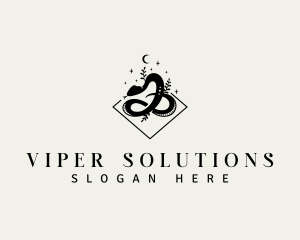 Mystical Viper Snake logo design