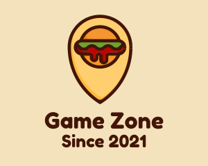 Burger Location Pin logo