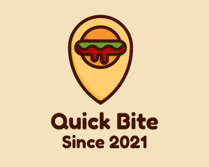 Burger Location Pin logo