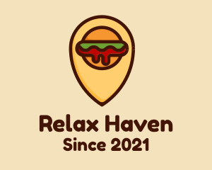 Burger Location Pin logo