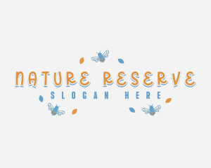 Nature Bee Insect logo design