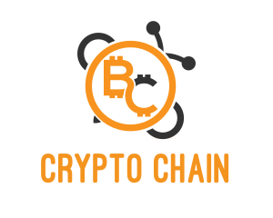 Crypto Bitcoin Bee Coin logo design