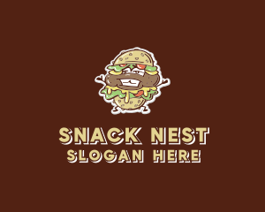 Burger Meal Stand  logo design