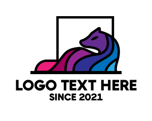 Color - Colorful Wolf Mane logo design