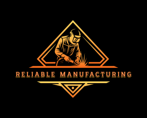 Fabrication Industrial Welder logo design